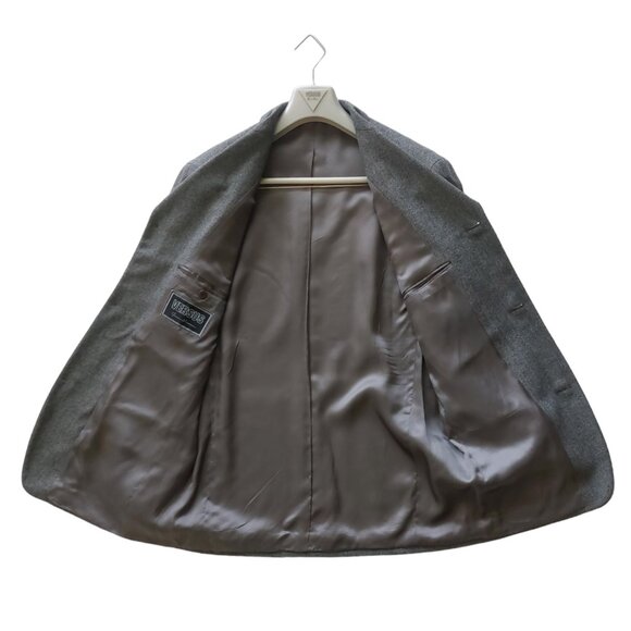 (SOLD) Versus Versace Vintage Grey Wool Men's Two Piece Suit Size 36/50 - Picture 4 of 12